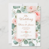 Carte mariage rose (Devant)