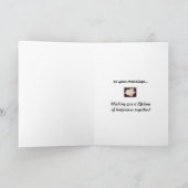 Carte Mariage Rose blanche (Intérieur)