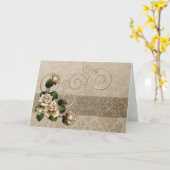 Carte Mariage Rose ivoirien (Fleur jaune)