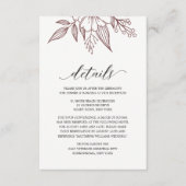 Carte Mariage rouge simple et élégante (Devant)