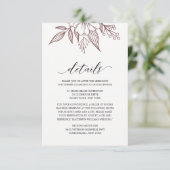 Carte Mariage rouge simple et élégante (Debout devant)