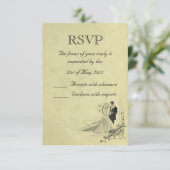 Carte Mariage RSVP (Debout devant)