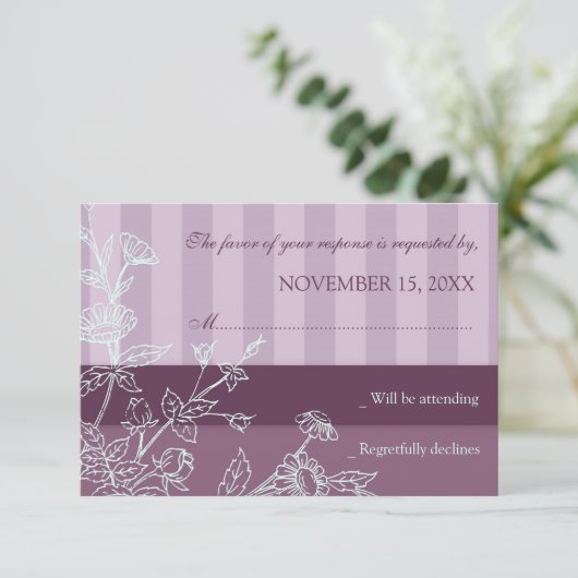 Carte Mariage RSVP (Debout devant)