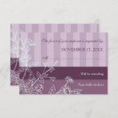 Carte Mariage RSVP (Devant / Derrière)