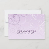 Carte Mariage RSVP Purple (Dos)