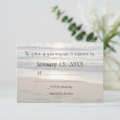 Carte Mariage RSVP Wave at Sunset (Debout devant)