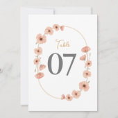 Carte Mariage Rustic Blush rose (Devant)