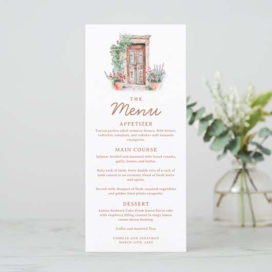 Carte Mariage Rustique Fiesta (Debout devant)