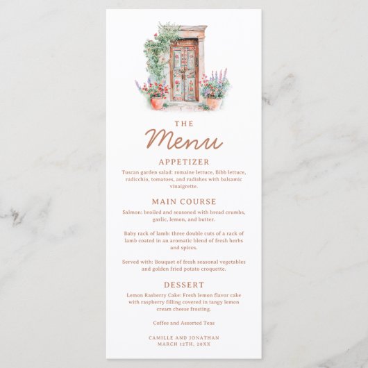 Carte Mariage Rustique Fiesta (Devant)