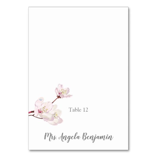 Carte Mariage Sakura Japonaise en fleurs de cerisi (Par défaut)