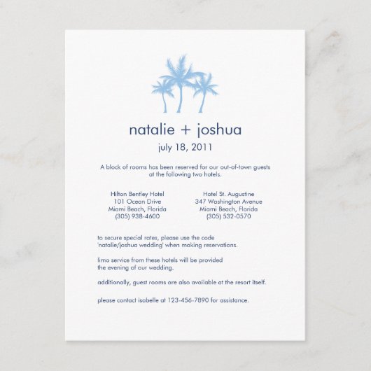 Carte Mariage Seaside Dreams (Devant)