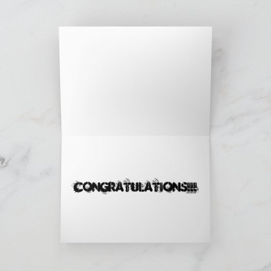 Carte mariage shotgun (Intérieur)