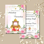 Carte mariage Sikh faire-part de mariage Sikh
