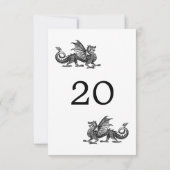Carte Mariage Silver Dragon (Dos)