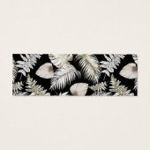 Carte Mariage Silver Luxurious Tropical Foliage (Dos)