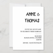 Carte Mariage simple (Recto)