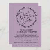 Carte Mariage simple Coronavirus Changer de date (Devant / Derrière)