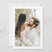 Carte Mariage simple et élégant (Dos)