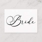 Carte Mariage simple Noir moderne Réservé (Devant)