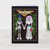 Carte mariage squelette 1 (Devant)