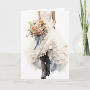 Carte Mariage Stetson & dentelle : Grace galopante