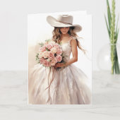 Carte Mariage Stetson & dentelle : Silhouettes Stetson (Devant)