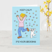 Carte Mariage Stress Bridezilla (Fleur jaune)