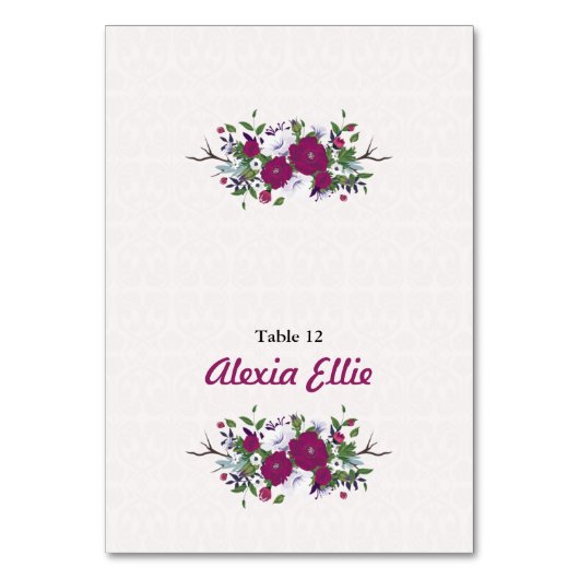 Carte mariage Table Place (Par défaut)