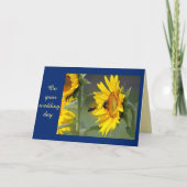 Carte Mariage tournesol (Devant)