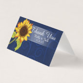 Carte mariage tournesol/Merci (Front)