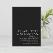 Carte Mariage tout simplement élégant (Debout devant)