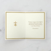 Carte Mariage traditionnel catholique vintage élégant (Intérieur)