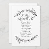 Carte mariage traditionnelle. Tableau 21 (Devant / Derrière)