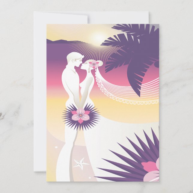Carte Mariage tropical (Devant)
