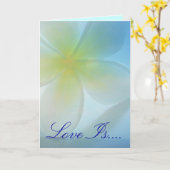 Carte Mariage tropical d'asile (Fleur jaune)