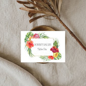 Carte Mariage Tropical Floral Paradise