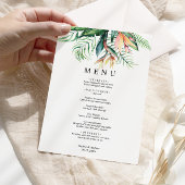 Carte Mariage Tropical Greenery