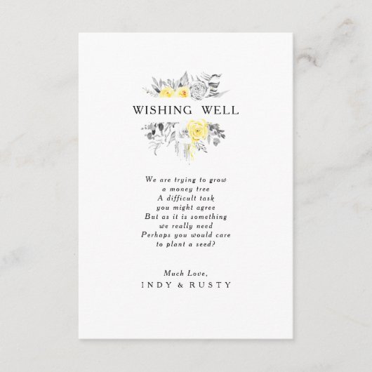 Carte Mariage Tropical Moderne Wishing Well (Devant)