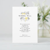 Carte Mariage Tropical Moderne Wishing Well (Debout devant)