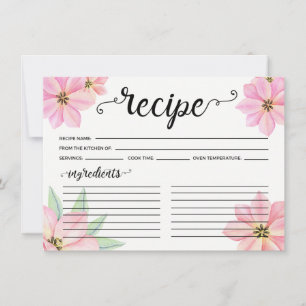 Carte Mariage Tulipes d'aquarelle rose