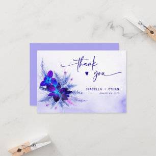 Carte Mariage Turquoise violet
