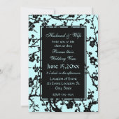 Carte Mariage Turquoise Vow Renewal Invitation Car (Dos)