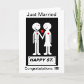 CARTE mariage UN MESSAGE SIMPLE ET SINCÈRE (Devant)