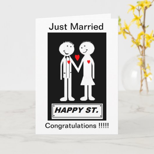 CARTE mariage UN MESSAGE SIMPLE ET SINCÈRE (Fleur jaune)