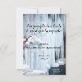 Carte Mariage Veil Froid Cascade Bridesmaid (Devant)