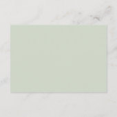Carte Mariage verdoyante (Dos)