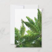 Carte Mariage verte Tropical Palm Tree (Dos)