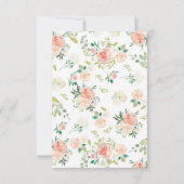 Carte Mariage veut bien | Roses bleus (Dos)