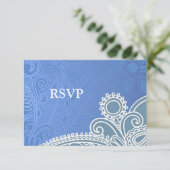 Carte Mariage victorienne RSVP (Debout devant)
