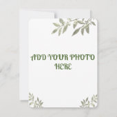 Carte mariage vietnamienne verte (Dos)